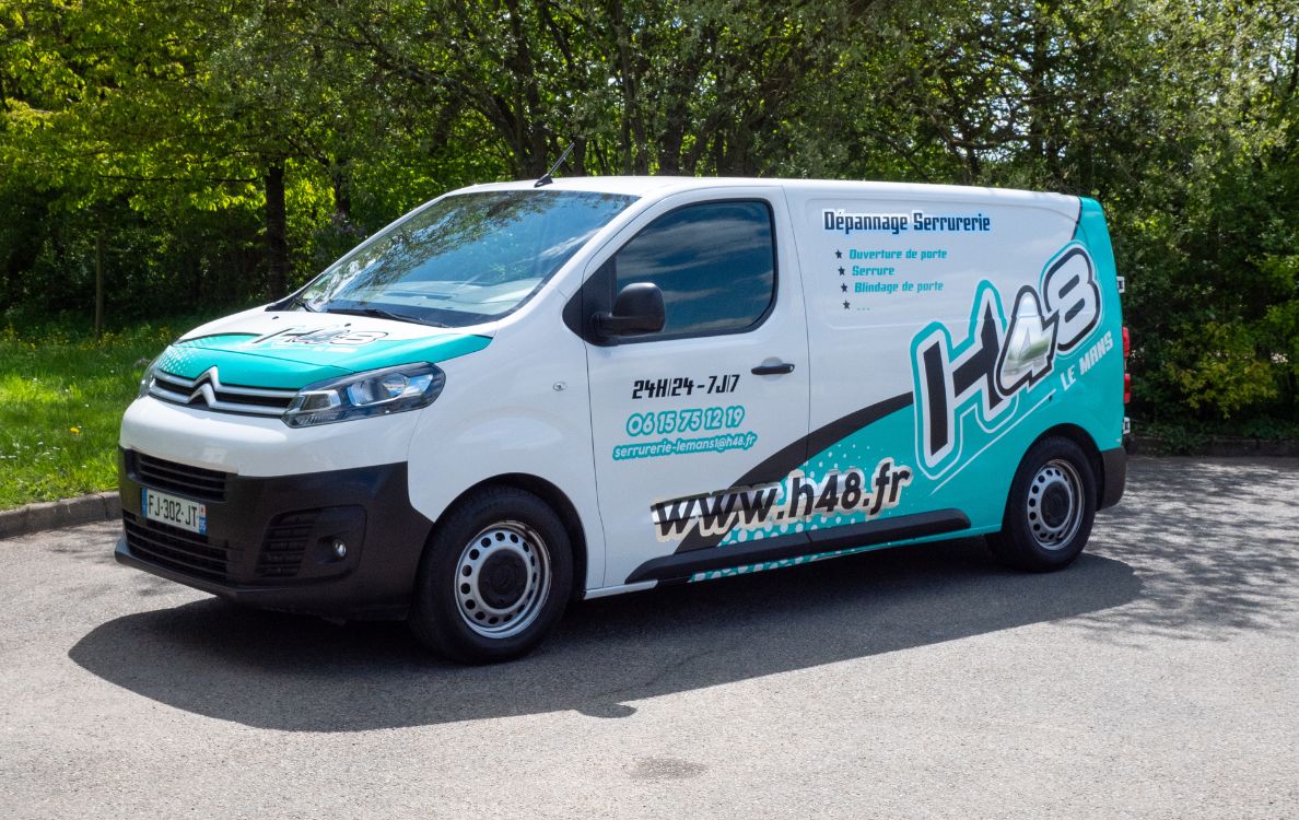 Le camion H48 Serrurerie, votre nouveau dépanneur serrurier au Mans.